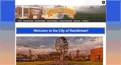 Desktop Screenshot of cityofrandleman.com