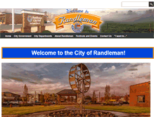 Tablet Screenshot of cityofrandleman.com